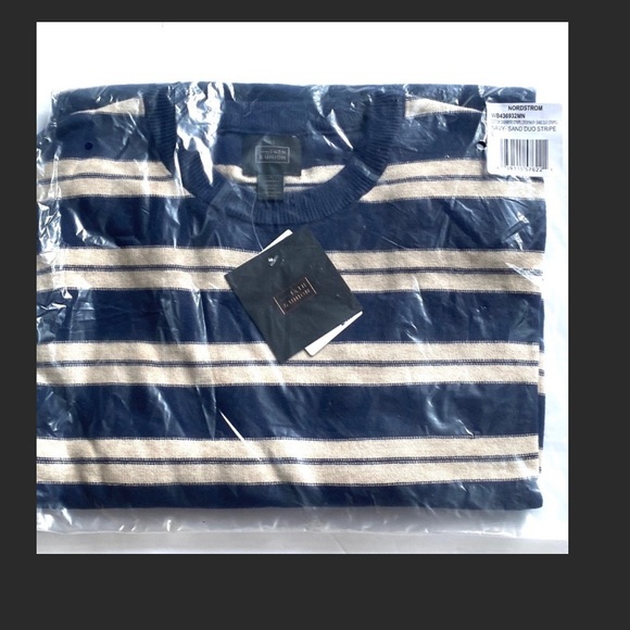 Nordstrom STRIPED SWEATER XL NWT - Picture 2 of 4